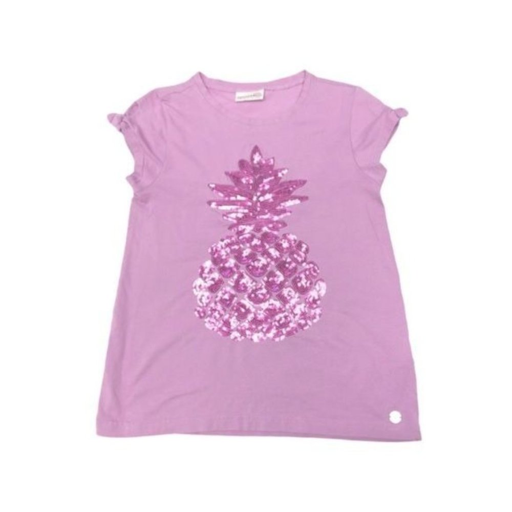 CDRL Coccodrillo Sequin Pineapple Bow T-shirt | 10